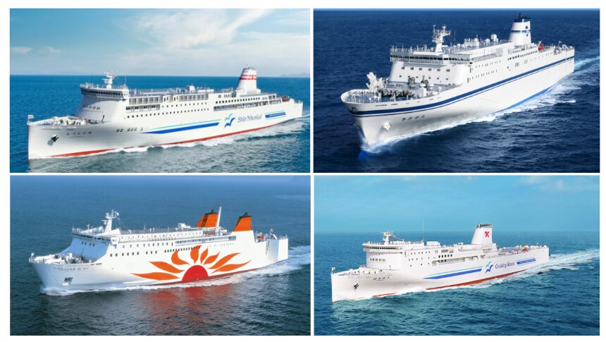 太平洋フェリー、新日本海フェリー、さんふらわあ、東京九州フェリー