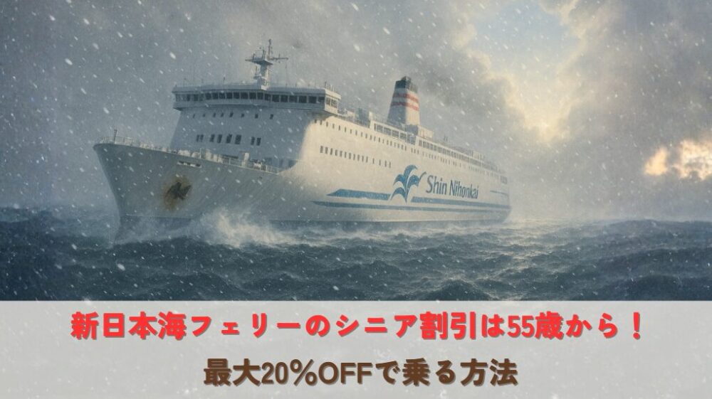 新日本海フェリーのシニア割引について